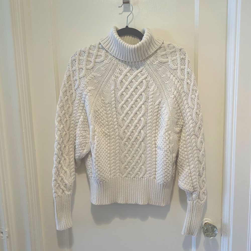 Lovestitch White Cable Knit Sweater